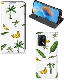 B2Ctelecom Telefoonhoesje OPPO A74 4G Beschermhoes Banana Tree