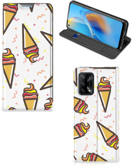 B2Ctelecom Telefoonhoesje OPPO A74 4G Beschermhoes Icecream