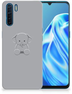 B2Ctelecom Telefoonhoesje OPPO A91 Hippe Hoesjes Baby Olifant