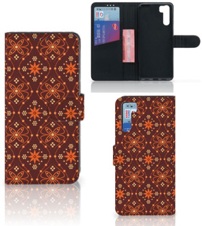 B2Ctelecom Telefoonhoesje OPPO A91 | Reno3 Wallet Book Case Batik Brown