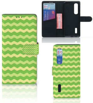 B2Ctelecom Telefoonhoesje OPPO Find X2 Pro Book Case Waves Green