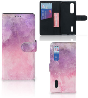 B2Ctelecom Telefoonhoesje OPPO Find X2 Pro Leuk Telefoonhoesje Pink Purple Paint