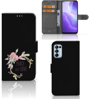 B2Ctelecom Telefoonhoesje OPPO Find X3 Lite Bookcase Boho Text