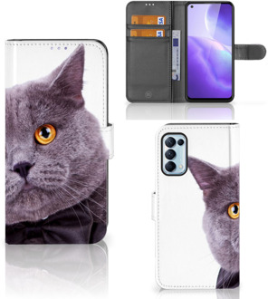 B2Ctelecom Telefoonhoesje OPPO Find X3 Lite Flipcover Case Kat