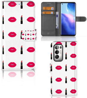 B2Ctelecom Telefoonhoesje OPPO Find X3 Neo 5G Beschermhoes Lipstick Kiss