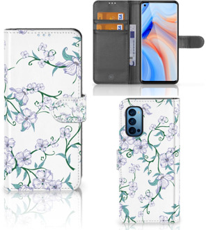 B2Ctelecom Telefoonhoesje OPPO Reno 4 Pro 5G Bookcase Blossom White