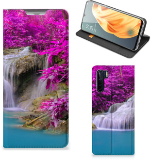 B2Ctelecom Telefoonhoesje OPPO Reno3 | A91 Wallet Bookcase Waterval