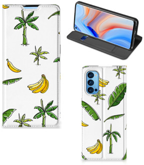 B2Ctelecom Telefoonhoesje OPPO Reno4 Pro 5G Beschermhoes Banana Tree