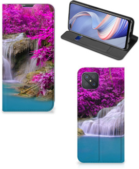 B2Ctelecom Telefoonhoesje OPPO Reno4 Z 5G Wallet Bookcase Waterval