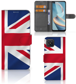 B2Ctelecom Telefoonhoesje OPPO Reno4 Z Wallet Book Case Groot-Brittannië