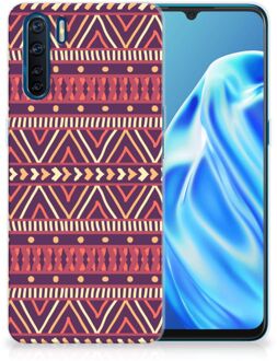 B2Ctelecom Telefoonhoesje OPPP A91 Leuk TPU Backcase Aztec Purple