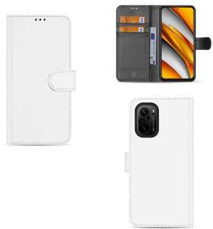 B2Ctelecom Telefoonhoesje Poco F3 | Xiaomi Mi 11i Book Cover Wit met Pasjeshouder