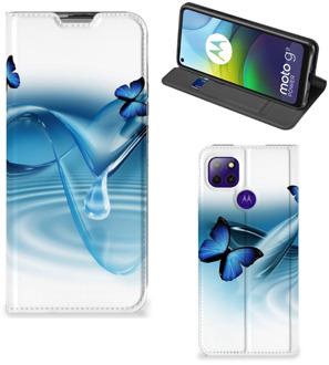 B2Ctelecom Telefoonhoesje Portemonnee Motorola Moto G9 Power Smart Cover Vlinders