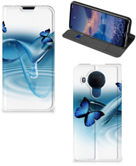 B2Ctelecom Telefoonhoesje Portemonnee Nokia 5.4 Smart Cover Vlinders