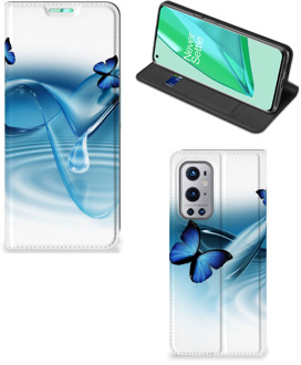 B2Ctelecom Telefoonhoesje Portemonnee OnePlus 9 Pro Smart Cover Vlinders