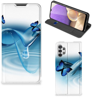 B2Ctelecom Telefoonhoesje Portemonnee Samsung Galaxy A32 5G Smart Cover Vlinders