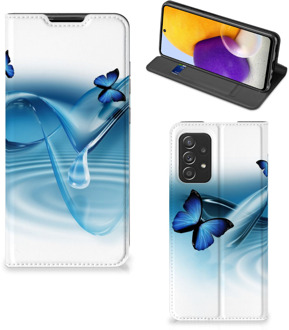 B2Ctelecom Telefoonhoesje Portemonnee Samsung Galaxy A72 (5G/4G) Smart Cover Vlinders