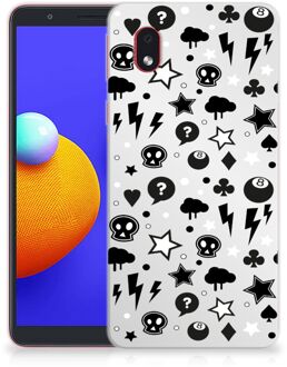 B2Ctelecom Telefoonhoesje Samsung Galaxy A01 Core Silicone Back Cover Silver Punk