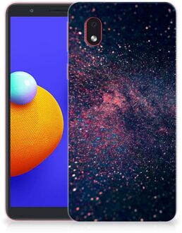 B2Ctelecom Telefoonhoesje Samsung Galaxy A01 Core TPU Siliconen Hoesje met Foto Stars