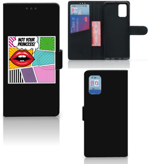 B2Ctelecom Telefoonhoesje Samsung Galaxy A02s Flip Cover Samsung M02s Bookcase Popart Princess