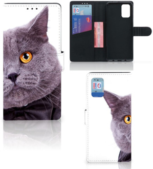 B2Ctelecom Telefoonhoesje Samsung Galaxy A02s Flip Cover Samsung M02s Flipcover Case Kat