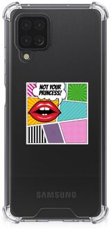 B2Ctelecom Telefoonhoesje  Samsung Galaxy A12 Anti Shock Bumper Case met transparante rand Popart Princess