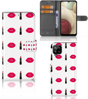 B2Ctelecom Telefoonhoesje Samsung Galaxy A12 Beschermhoes Lipstick Kiss