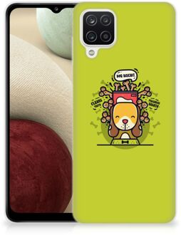 B2Ctelecom Telefoonhoesje Samsung Galaxy A12 Foto hoesje Doggy Biscuit