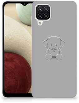 B2Ctelecom Telefoonhoesje Samsung Galaxy A12 Hippe Hoesjes Baby Olifant