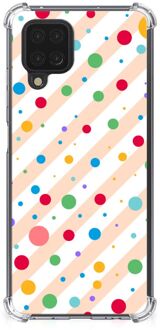 B2Ctelecom Telefoonhoesje  Samsung Galaxy A12 Mapje met transparante rand Dots