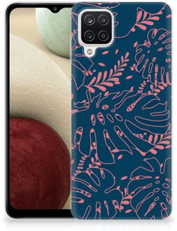 B2Ctelecom Telefoonhoesje Samsung Galaxy A12 Silicone Back Cover Palm Leaves