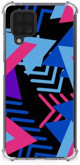 B2Ctelecom Telefoonhoesje  Samsung Galaxy A12 TPU Case met transparante rand Funky Triangle