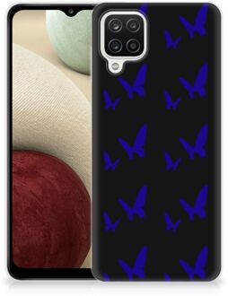 B2Ctelecom Telefoonhoesje Samsung Galaxy A12 TPU Silicone Hoesje Vlinder Patroon