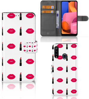 B2Ctelecom Telefoonhoesje Samsung Galaxy A20s Beschermhoes Lipstick Kiss