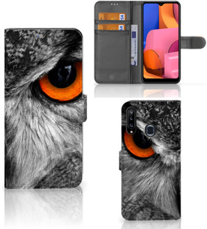 B2Ctelecom Telefoonhoesje Samsung Galaxy A20s Bookcase Uil