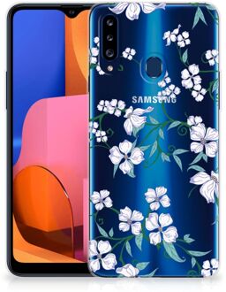 B2Ctelecom Telefoonhoesje Samsung Galaxy A20s Foto hoesje Blossom White