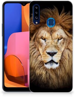 B2Ctelecom Telefoonhoesje Samsung Galaxy A20s Hippe Hoesjes Customize Super als Vaderdag Cadeau Leeuw