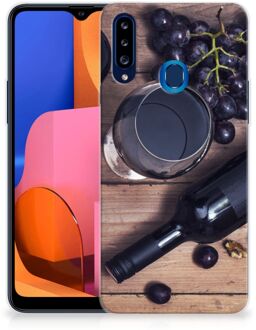 B2Ctelecom Telefoonhoesje Samsung Galaxy A20s Leuk TPU Backcase Wijn