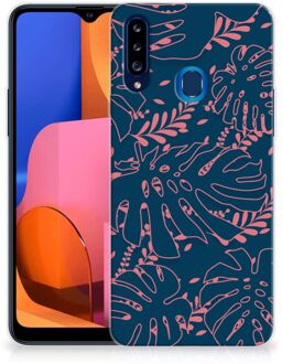 B2Ctelecom Telefoonhoesje Samsung Galaxy A20s Silicone Back Cover Palm Leaves