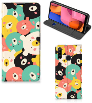 B2Ctelecom Telefoonhoesje Samsung Galaxy A20s Wallet Bookcase Bears