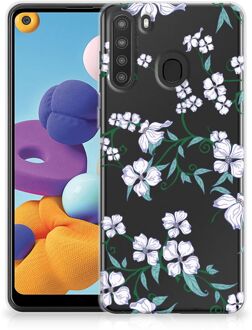 B2Ctelecom Telefoonhoesje Samsung Galaxy A21 Foto hoesje Blossom White