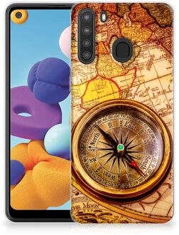 B2Ctelecom Telefoonhoesje Samsung Galaxy A21 Foto hoesje Kompas