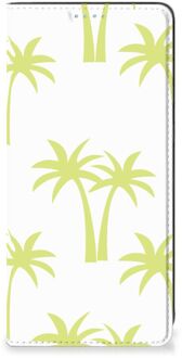 B2Ctelecom Telefoonhoesje Samsung Galaxy A21s Magnet Case Palmtrees