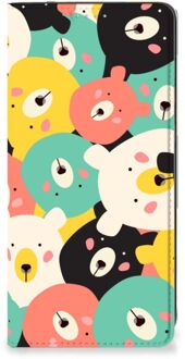 B2Ctelecom Telefoonhoesje Samsung Galaxy A21s Wallet Bookcase Bears