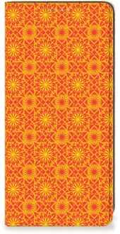 B2Ctelecom Telefoonhoesje Samsung Galaxy A21s Wallet Case Batik Orange