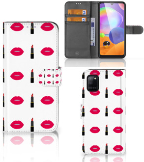 B2Ctelecom Telefoonhoesje Samsung Galaxy A31 Beschermhoes Lipstick Kiss