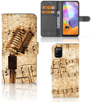 B2Ctelecom Telefoonhoesje Samsung Galaxy A31 Cover Ontwerpen Bladmuziek