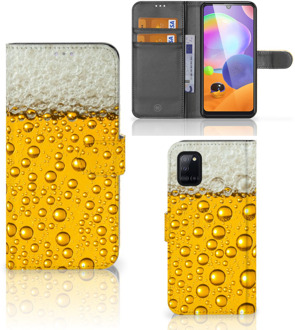 B2Ctelecom Telefoonhoesje Samsung Galaxy A31 Flip Cover Valentijn Cadeautje hem Bier