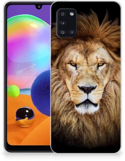 B2Ctelecom Telefoonhoesje Samsung Galaxy A31 Hippe Hoesjes Customize Super als Vaderdag Cadeau Leeuw