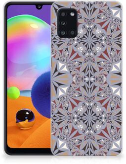 B2Ctelecom Telefoonhoesje Samsung Galaxy A31 Hoesje Flower Tiles